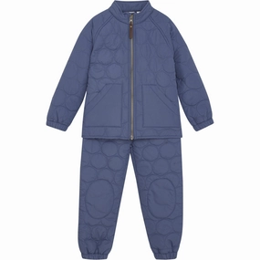 En Fant Vintage Indigo Thermal Set Soft, Solid Majestic Attractive