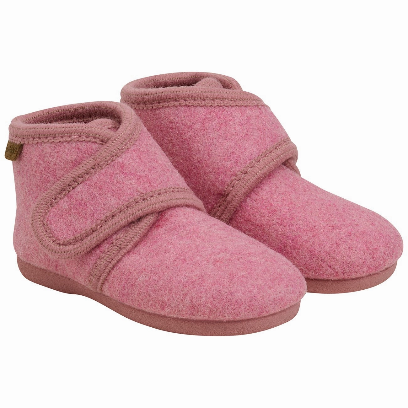 En Fant Wild Rose Wool Booties Velcro Refined Rare