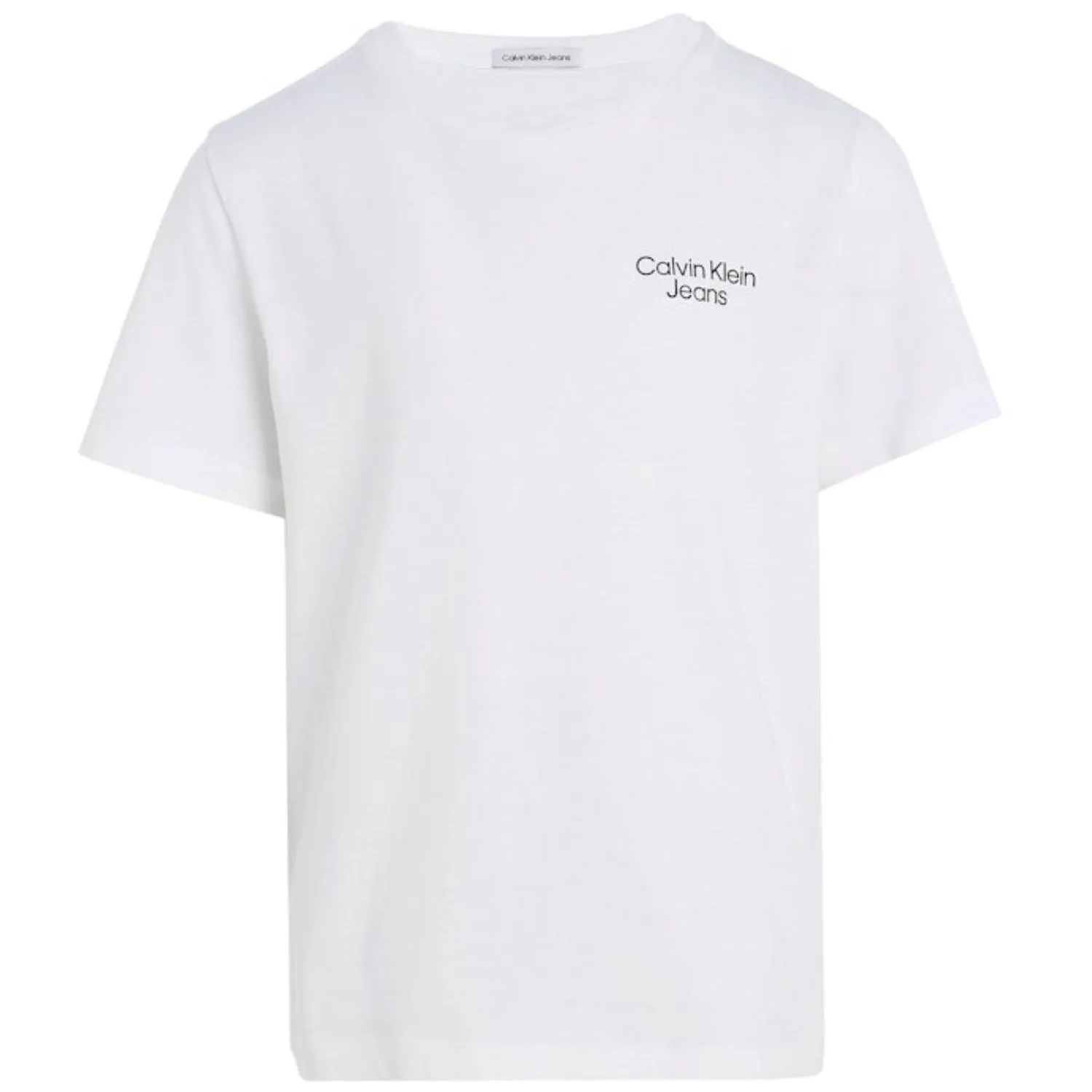 Enchanting Calvin Klein Bright White Ckj Stack LAndo Tee Ss Fashion