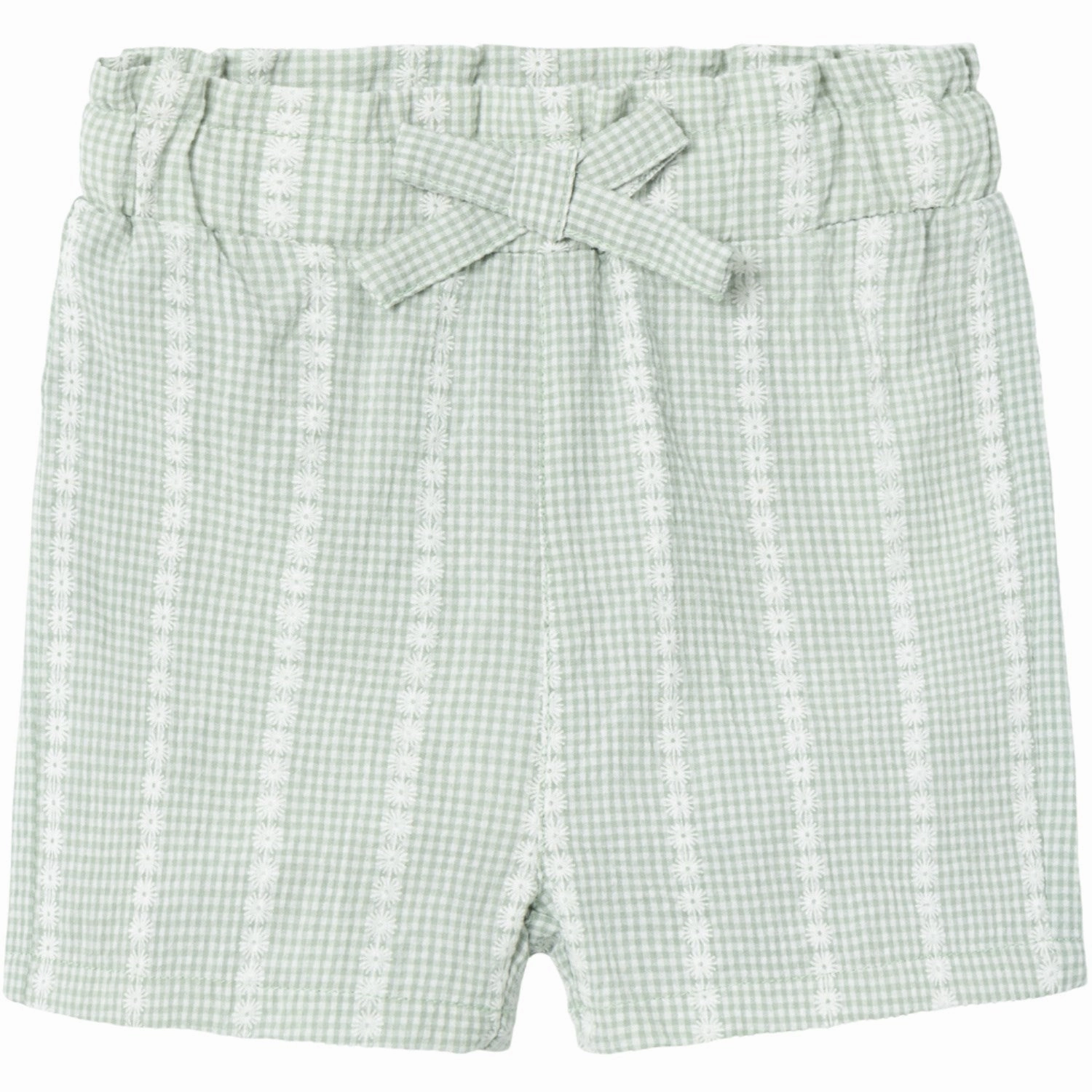 Innovation Name It Silt Green Hicheck Shorts Modern