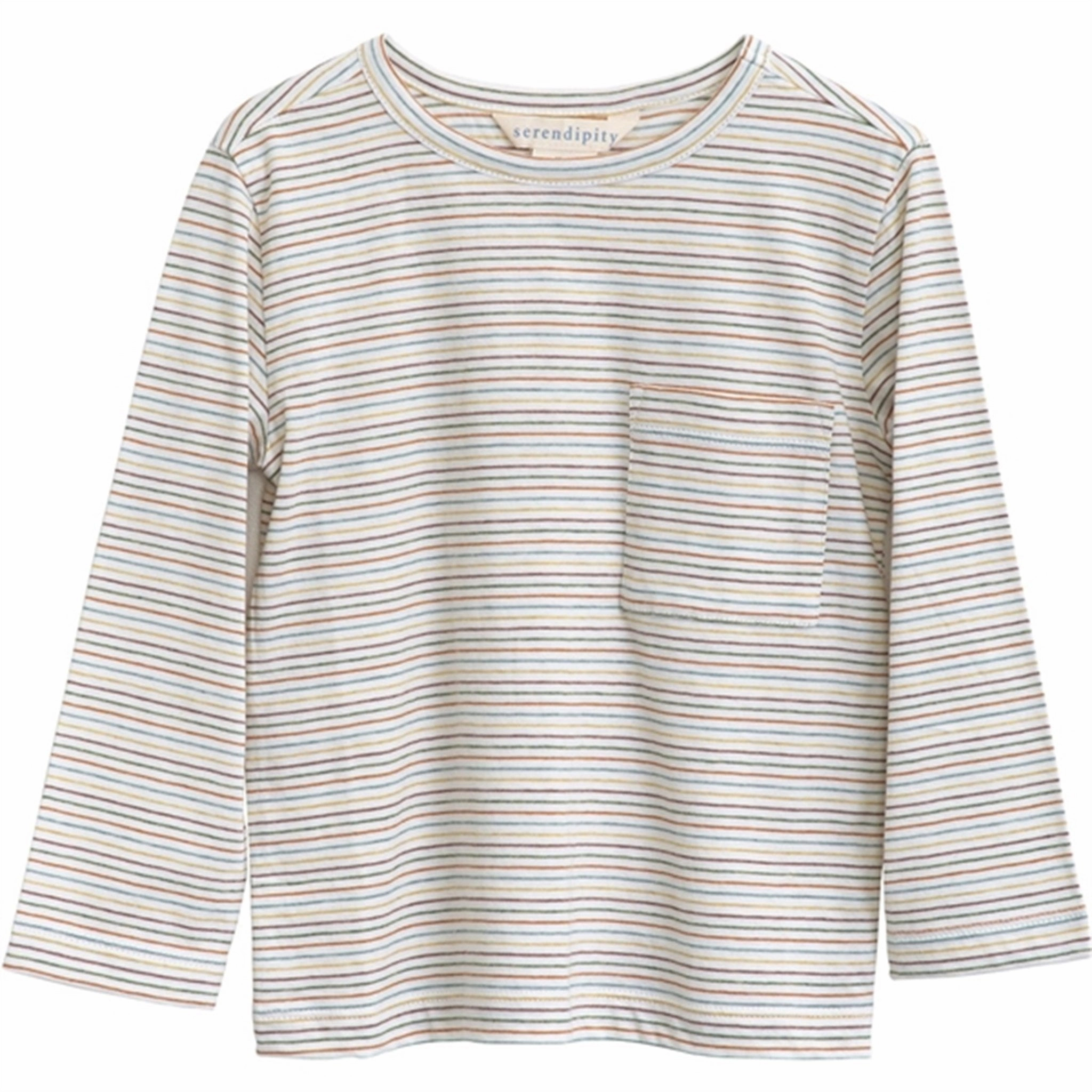 Serendipity Rainbow Stripe Jersey Blouse Revered Esteemed