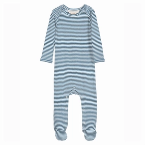 Enchanting Serendipity Sky/Offwhite Baby Stripe Rib Body Suit Elite