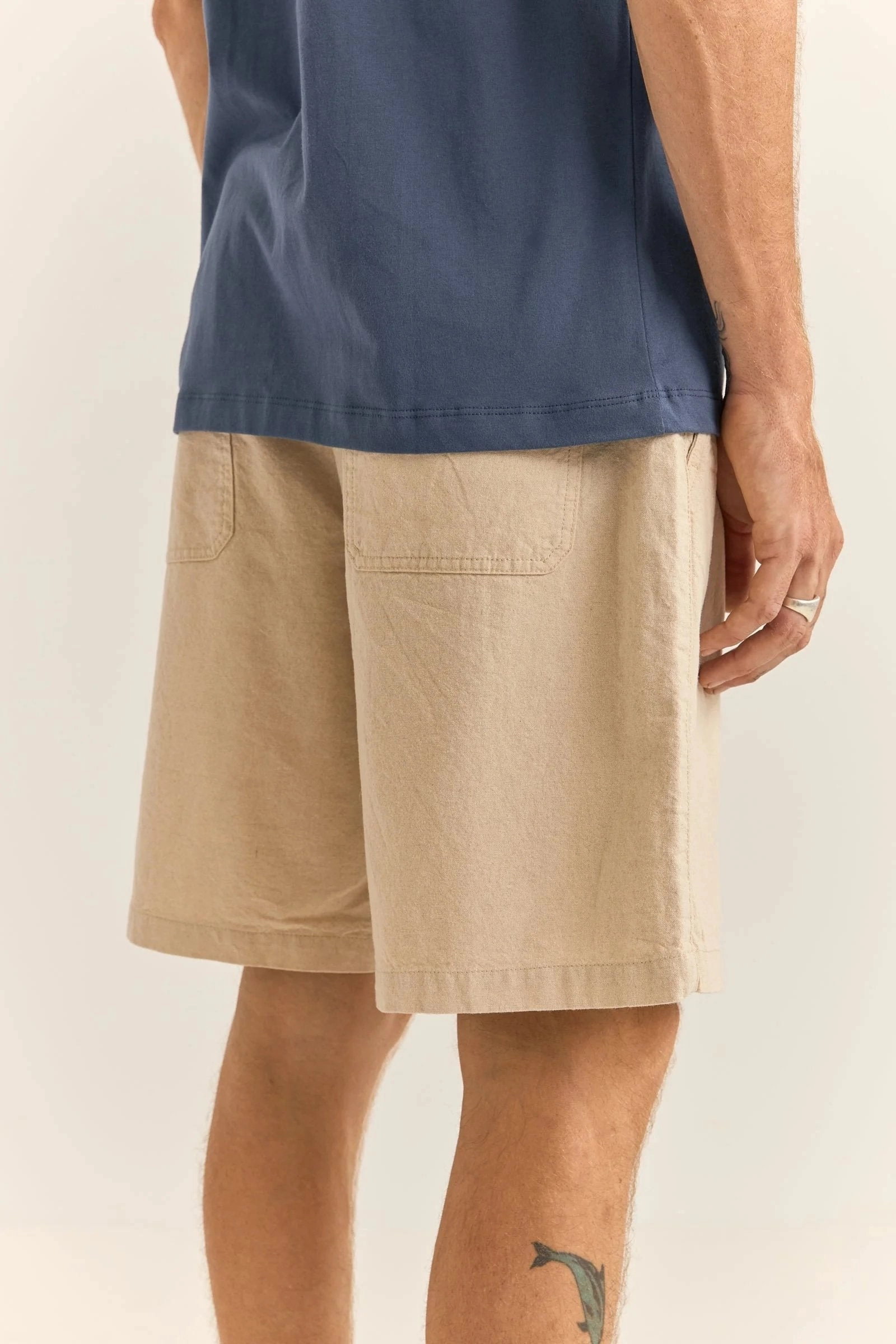 Essential Linen Short Bone sale womens trainers
