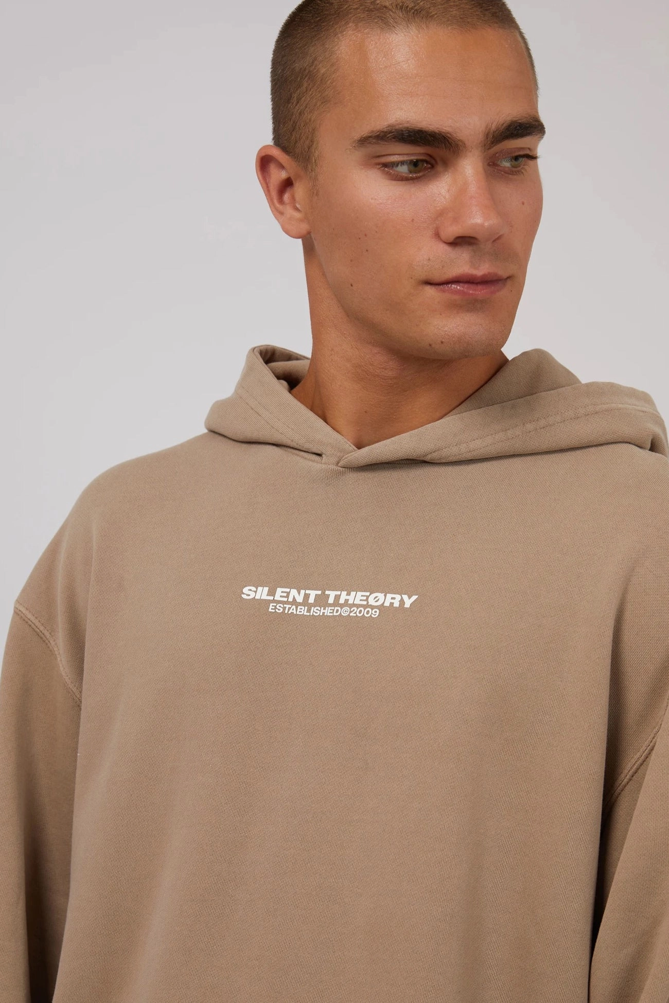 Essential Theory Hoodie Tan sale poster