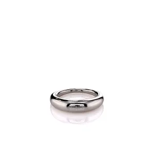 Estate David Yurman Pure Form Sterling Silver Polished Design Stack Ring
