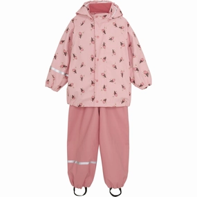 Esteemed CeLaVi Peach Blossom Rainwear Set - AOP Valuable