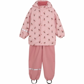 Esteemed CeLaVi Peach Blossom Rainwear Set - AOP Valuable