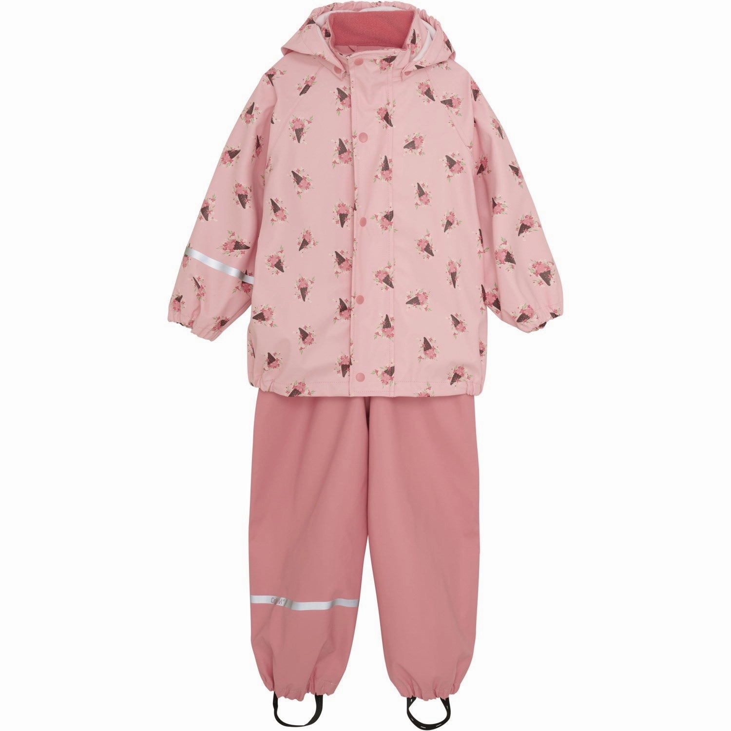 Esteemed CeLaVi Peach Blossom Rainwear Set - AOP Valuable