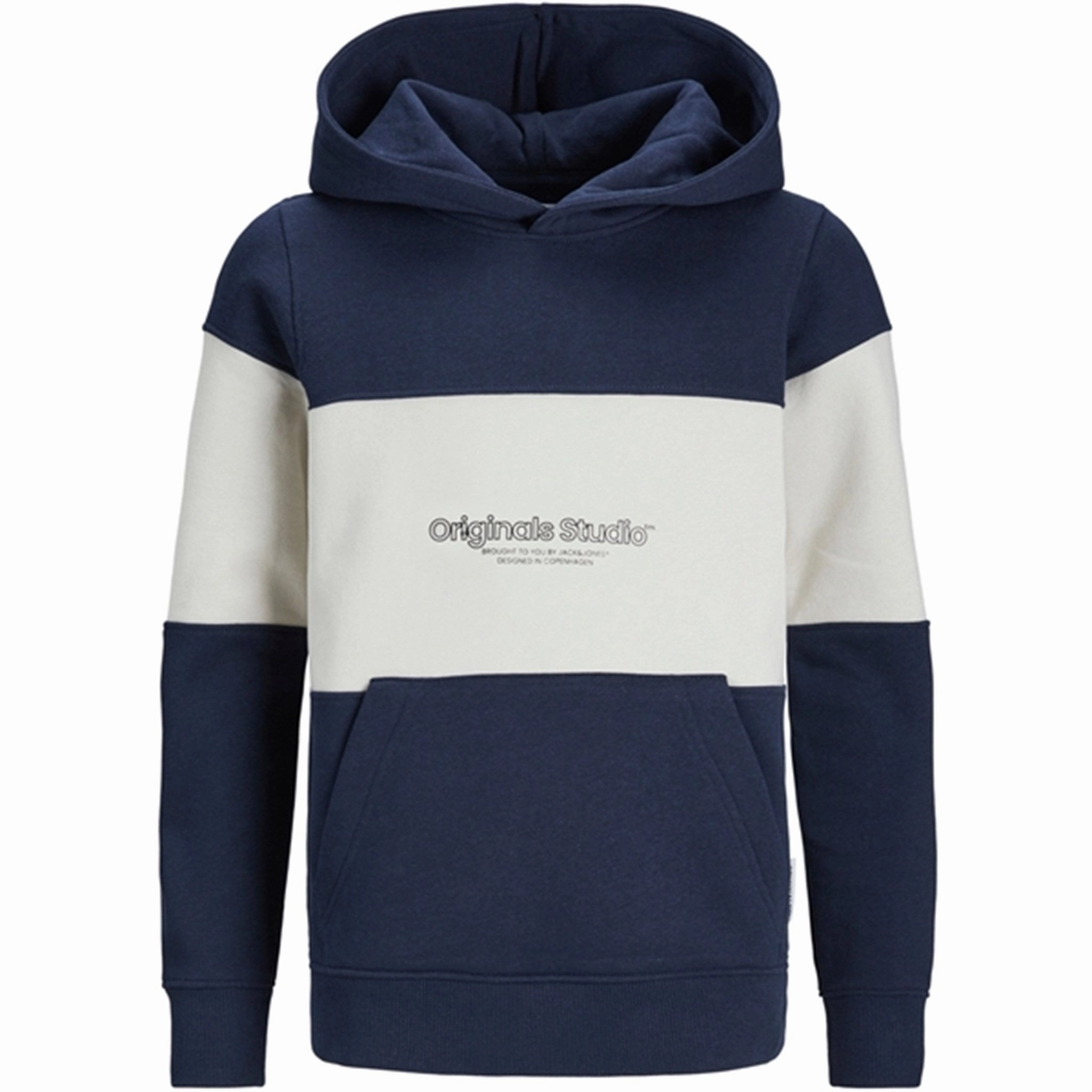 Jack & Jones Junior Navy Blazer Lakewood Colorblock Sweat Hoodie Distinctive Worldwide