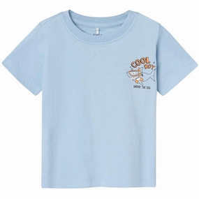 Esteemed Name it Chambray Blue Shark Velux T-Shirt Celebrated