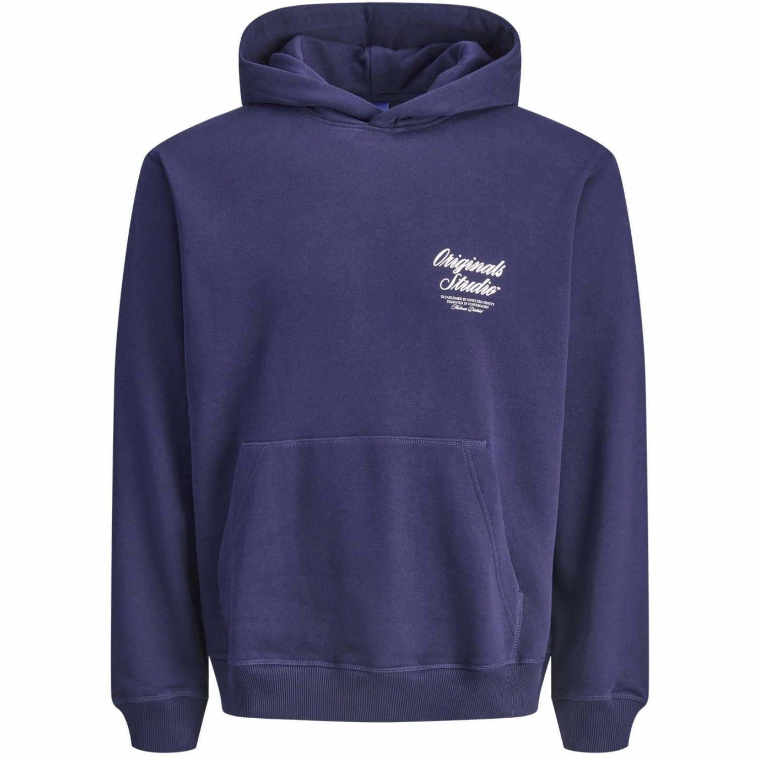 Jack & Jones Junior Ocean Cavern Jornorrebro Typo Back Sweat Hood Sn Jnr Prized Finest