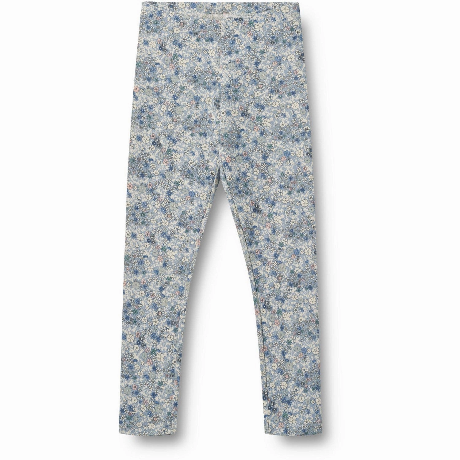 Ethereal Wheat Blue Summer Flowers Jersey Leggings Jules Woven