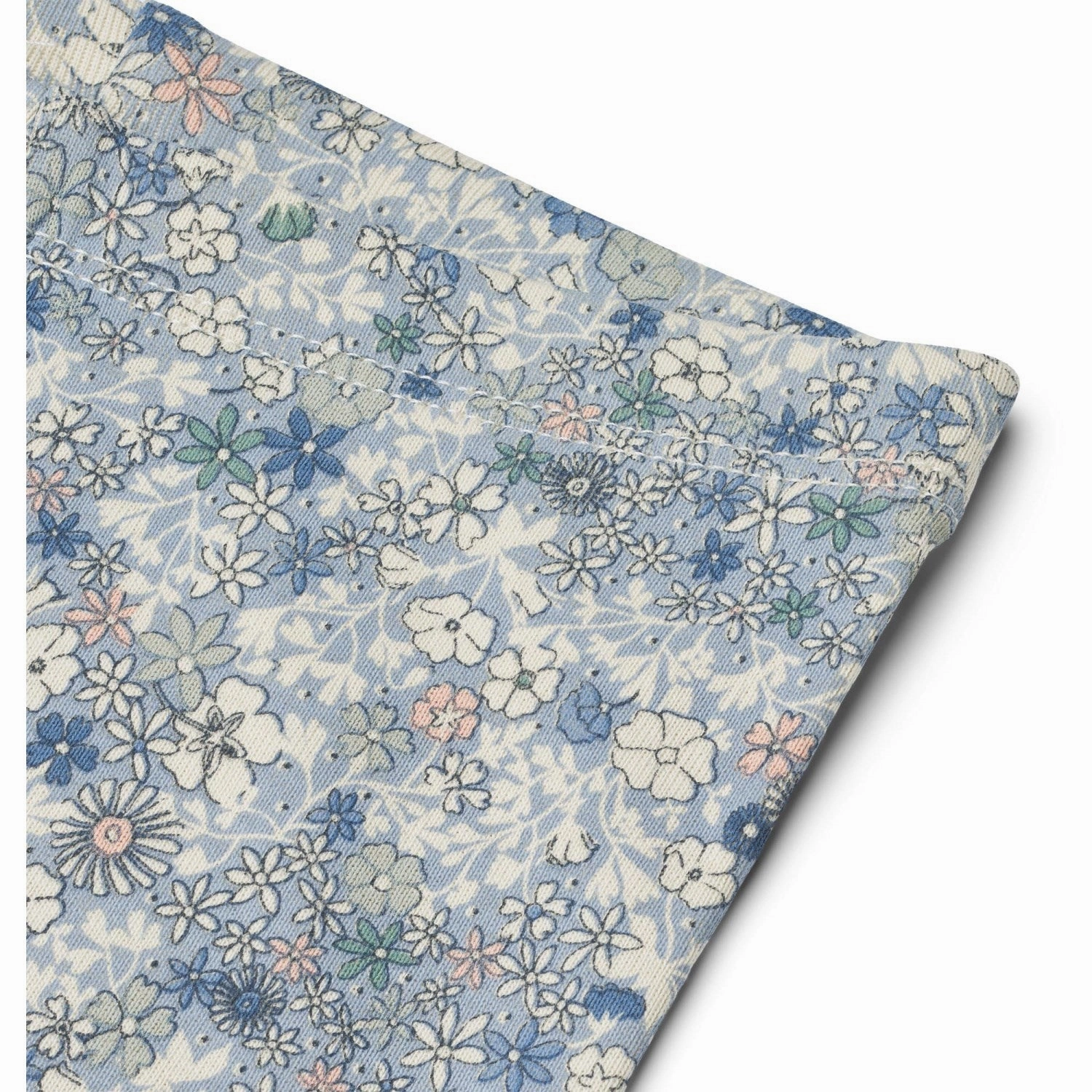 Ethereal Wheat Blue Summer Flowers Jersey Leggings Jules