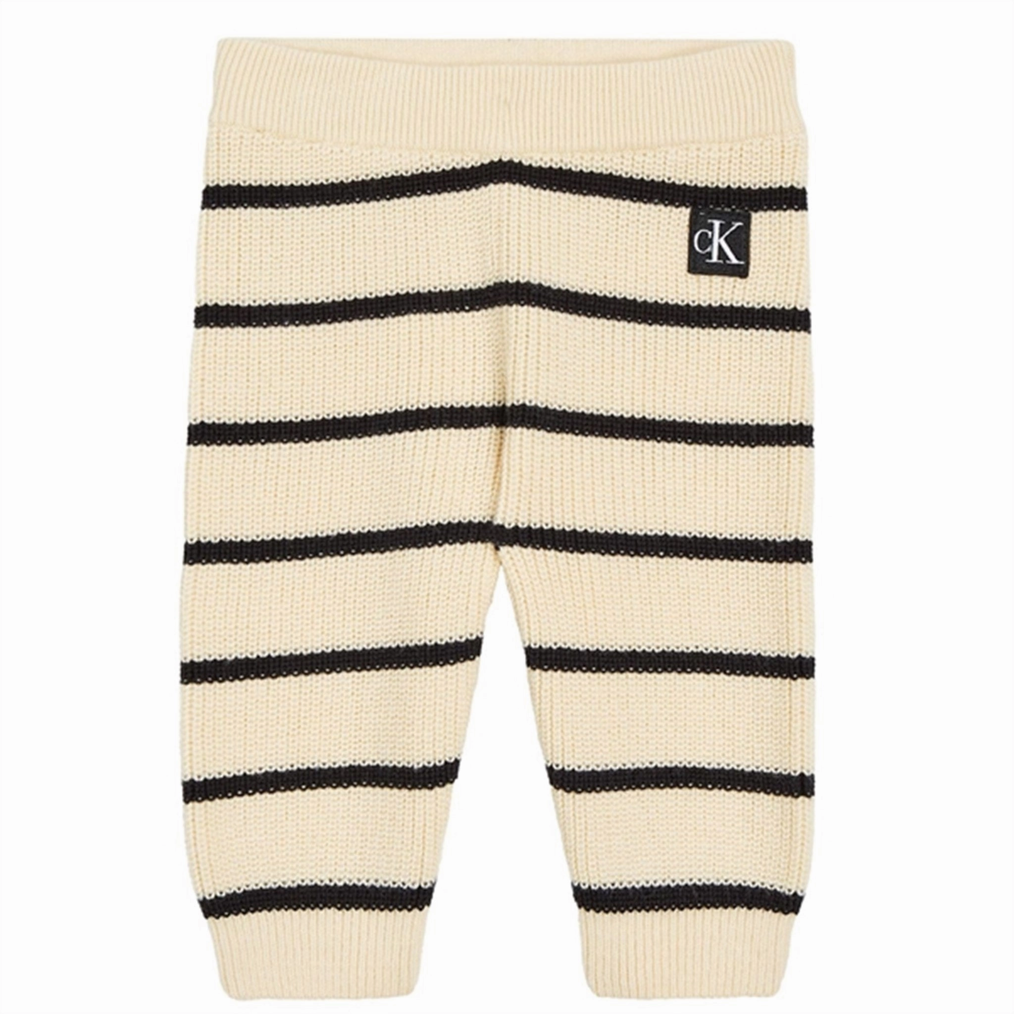 Exceptional Calvin Klein Striped Cardigan Knit Set Black/ Vanilla Stripe Trailblazer