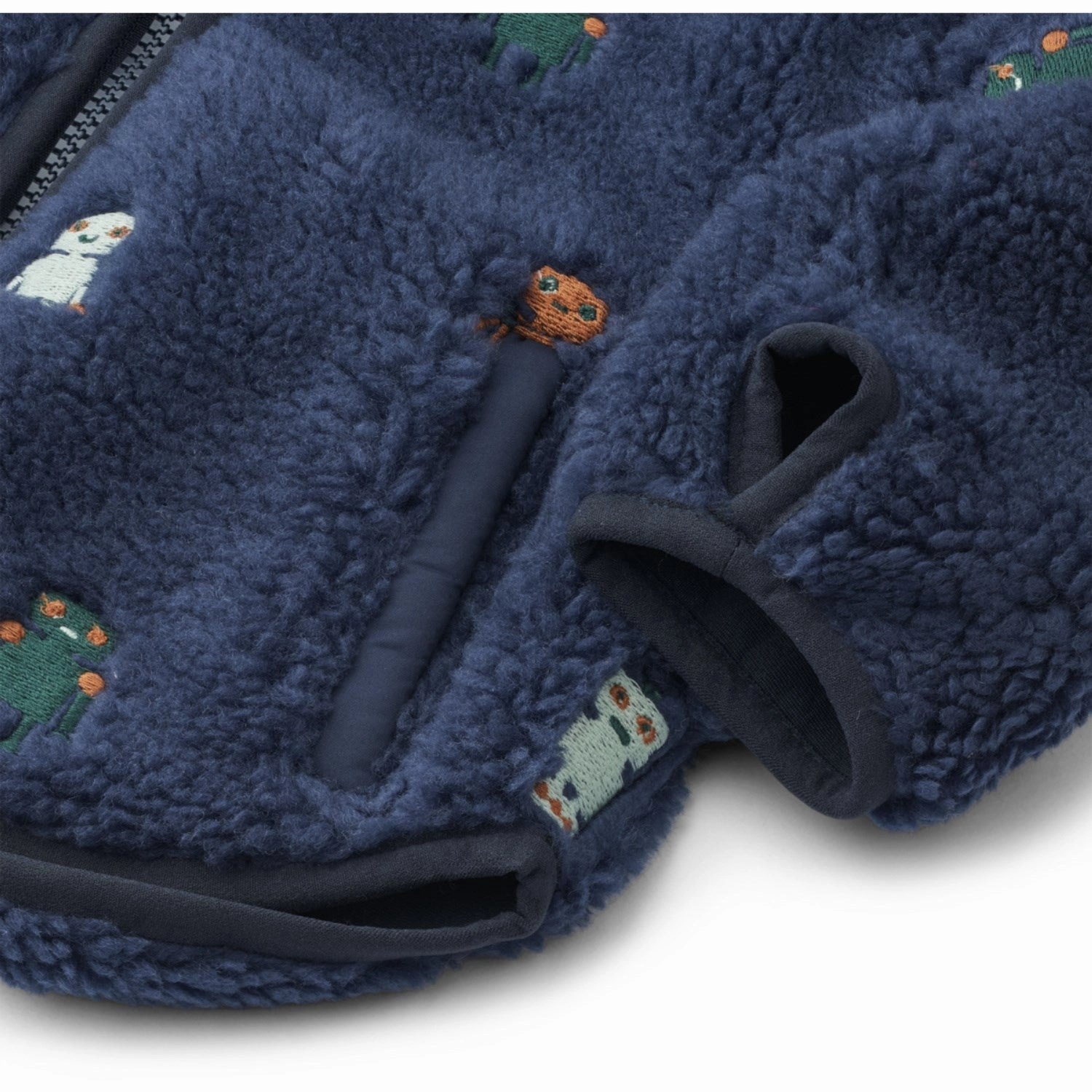 Exceptional LieWood Robots / Indigo Blue Mara Pile Jacket With Ears
