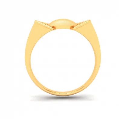 Exclusive Oval Shape Male Gold Ring From Mugdhaa Collection