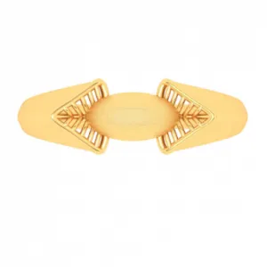 Exclusive Oval Shape Male Gold Ring From Mugdhaa Collection