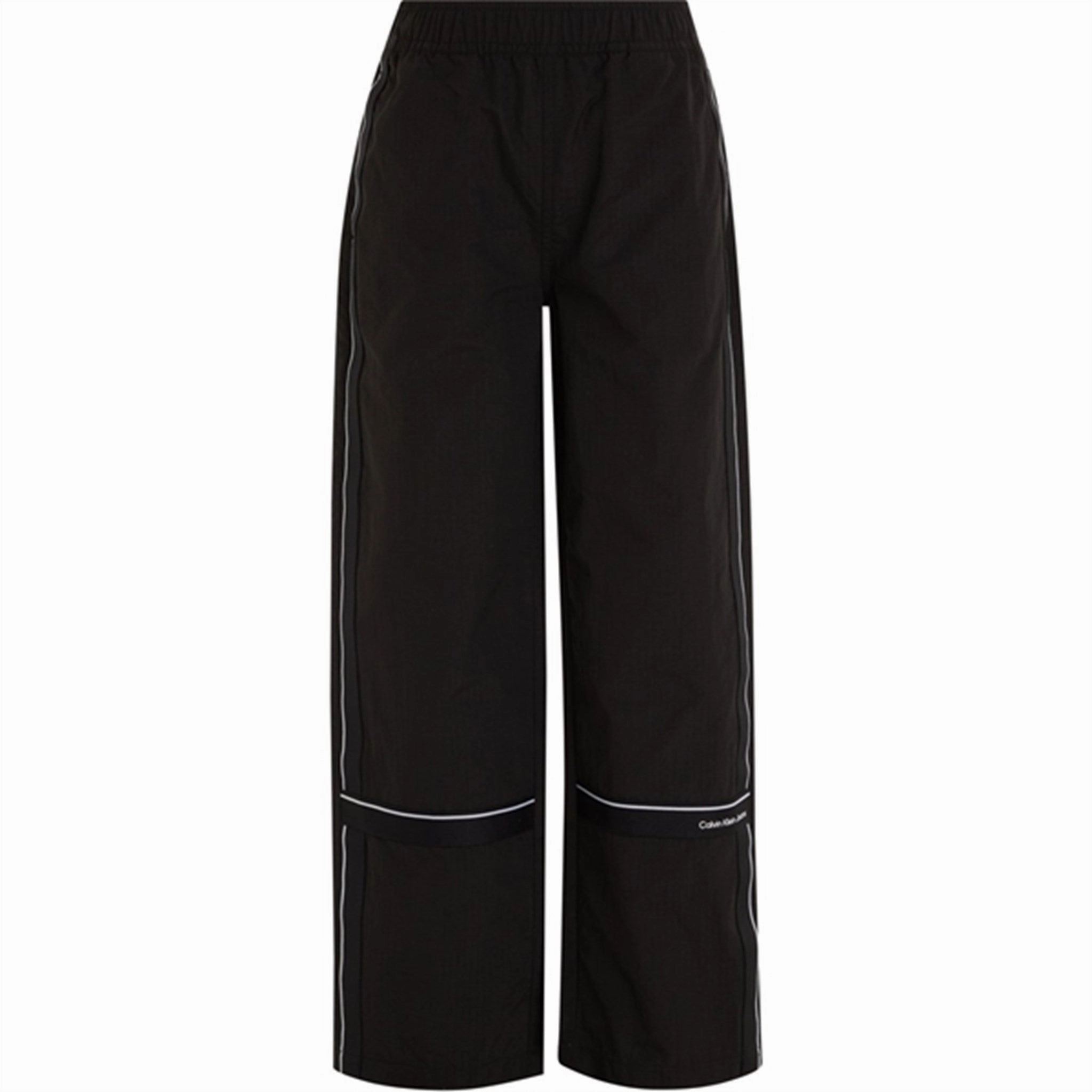 Renowned Calvin Klein Ripstop Tape Straight Pants Ck Black Chic