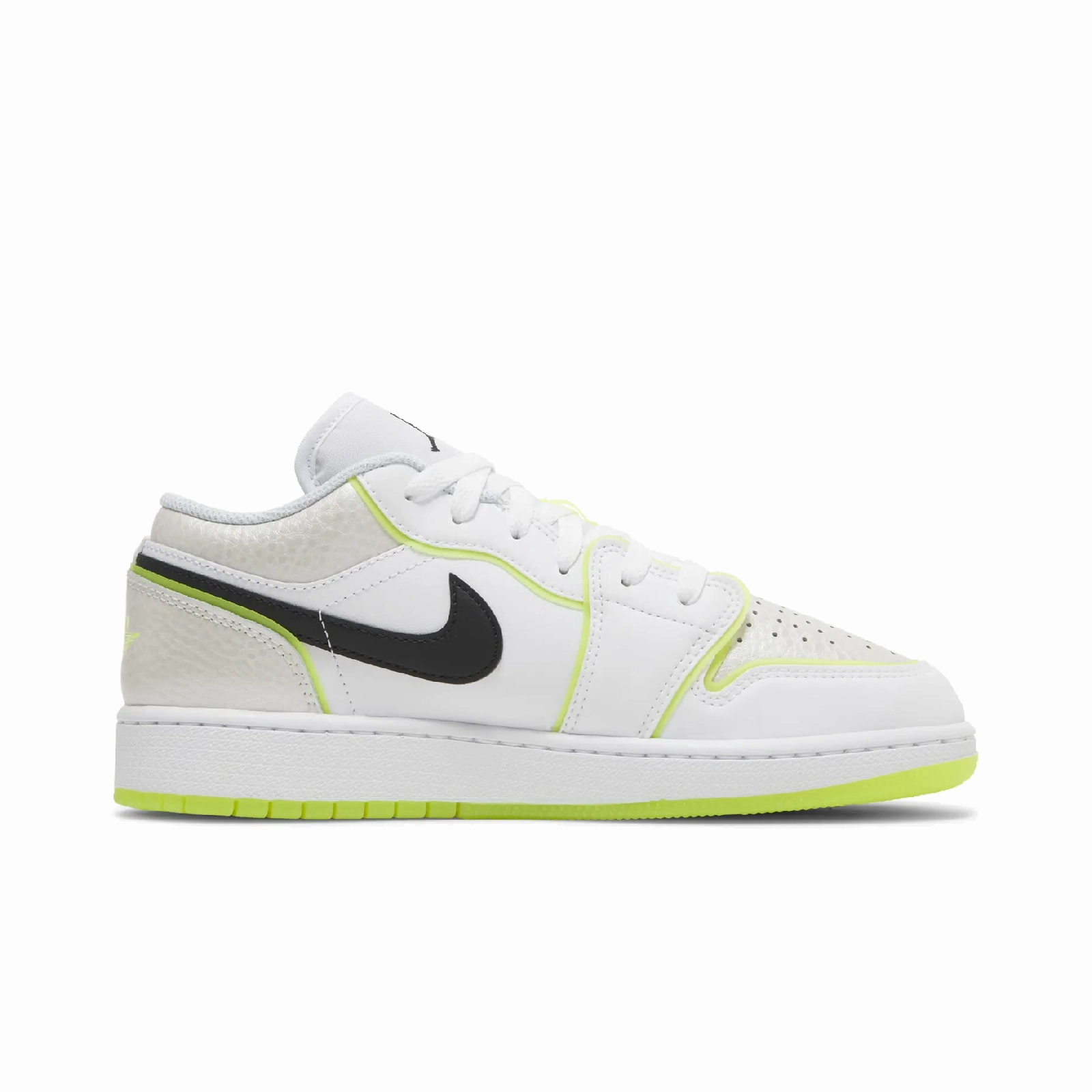 Exclusive fabrics Jordan 1 Low Warped Swoosh (GS)