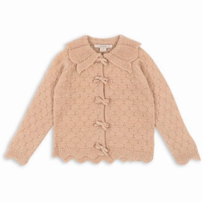 Exclusive Konges Sljd Light Rose Smilla Knit Cardigan Long-lasting