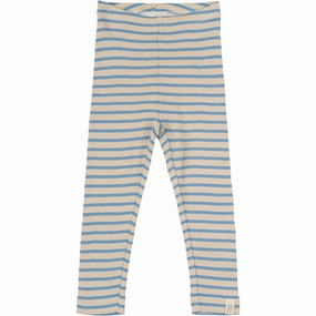 Exclusive Petit Piao Allure Blue/Dark Off White Leggings Modal Striped Signature