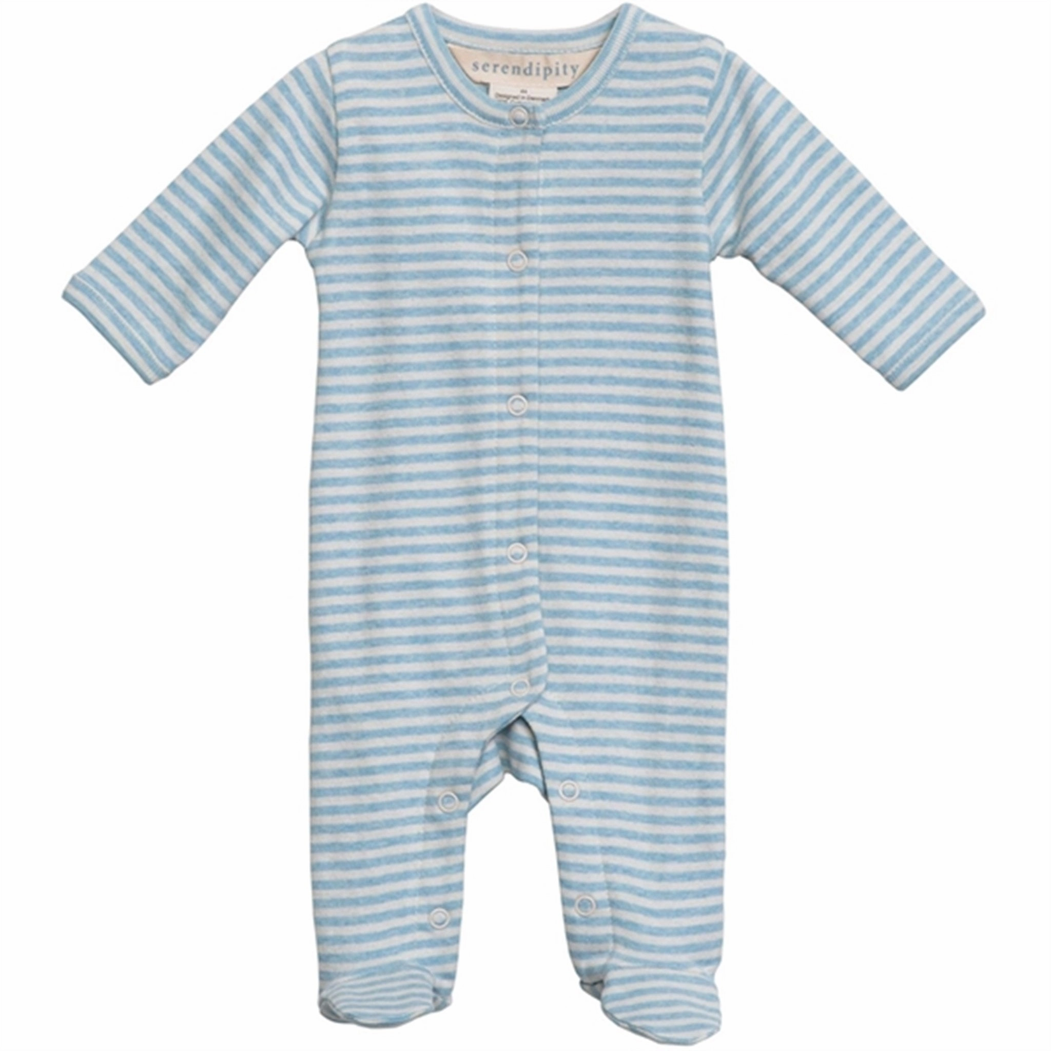 Exclusive Serendipity Aqua/Ecru Newborn Stripe Suit Supremacy