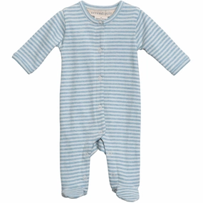 Exclusive Serendipity Aqua/Ecru Newborn Stripe Suit Supremacy