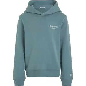 Exquisite Calvin Klein CKJ Stack Logo Hoodie Goblin Blue Excellence