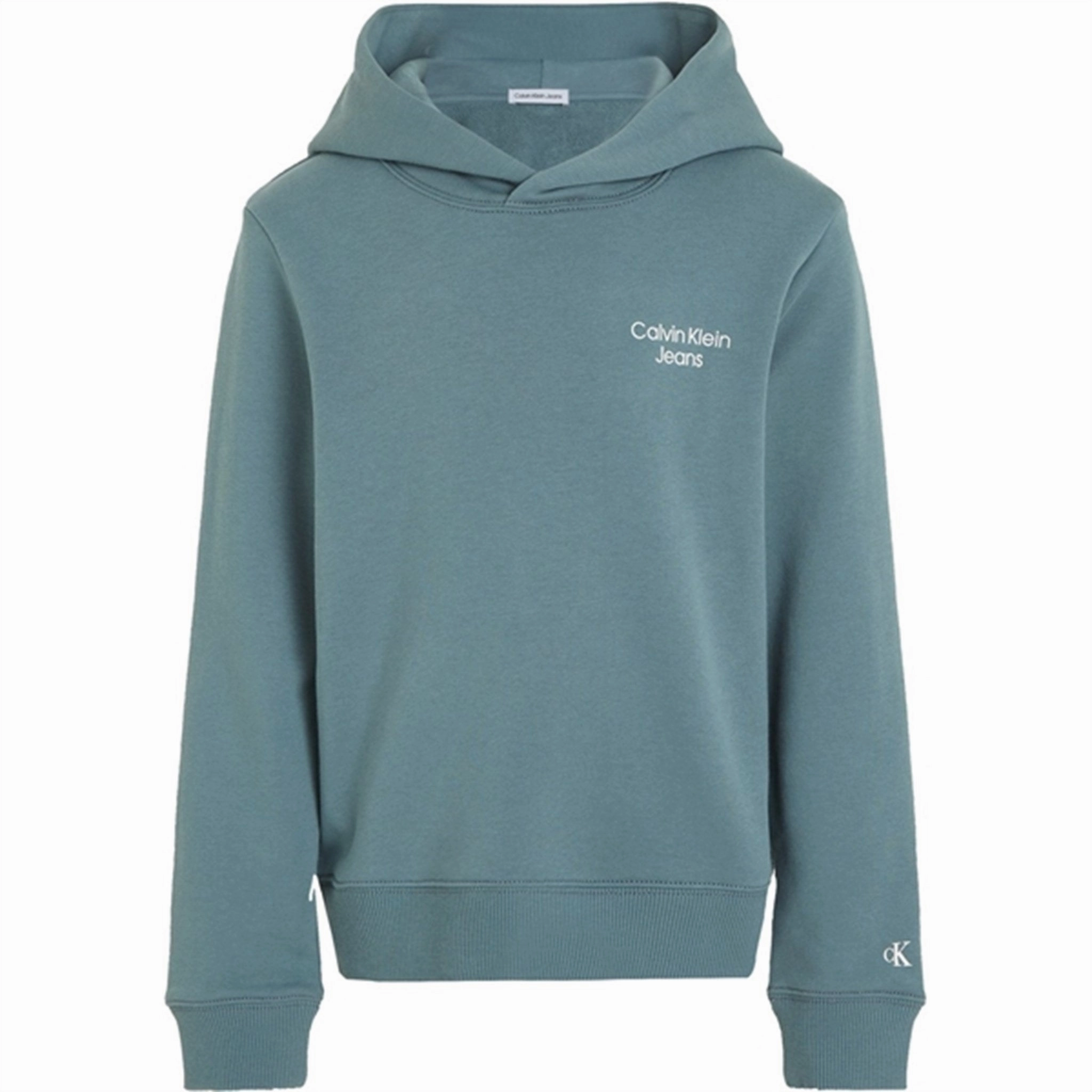 Exquisite Calvin Klein CKJ Stack Logo Hoodie Goblin Blue Excellence
