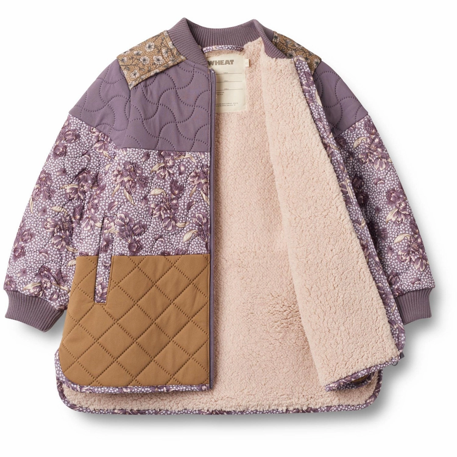 Exquisite Wheat Lilac Tulips Thermo Jacket Hadis