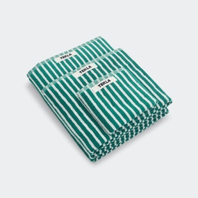 fabindia new arrivals kurtas Terry Towel - Teal Green Stripes new collection nose pin