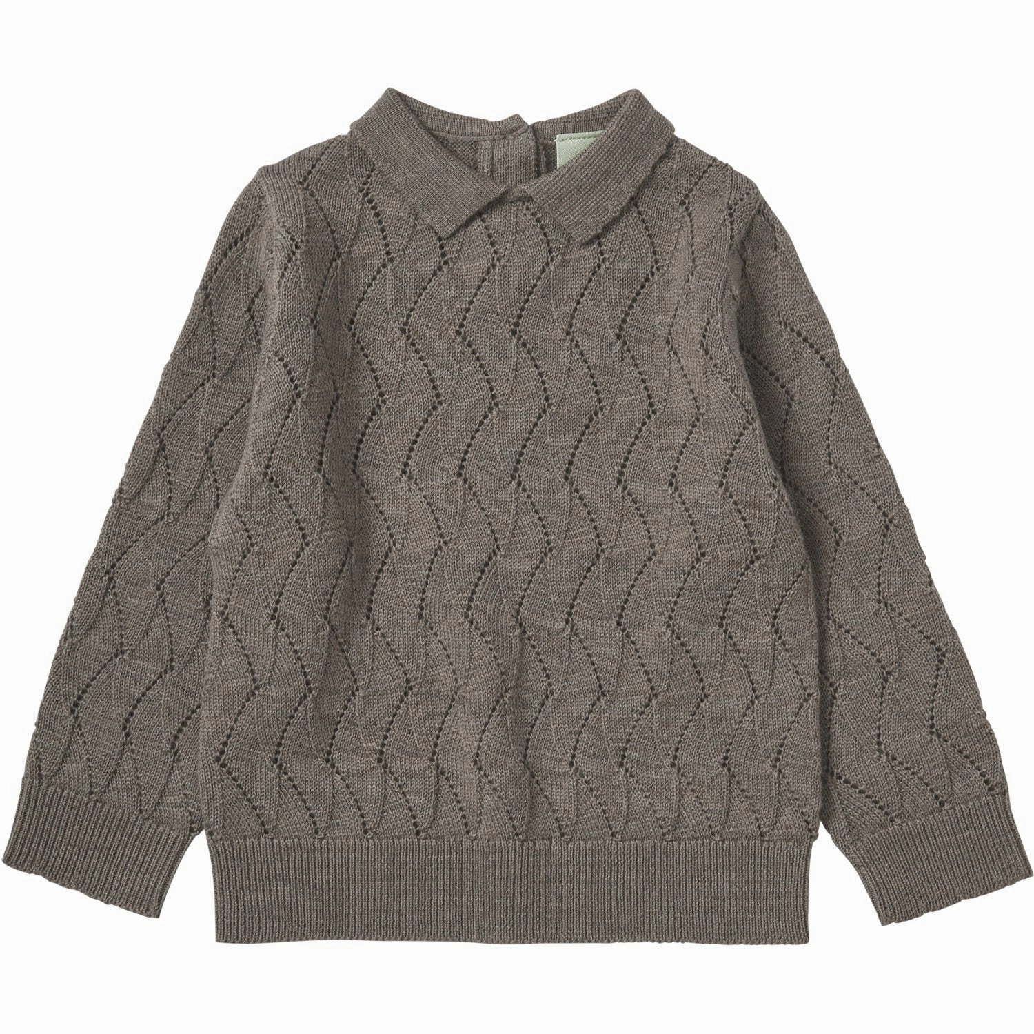 Fabric FUB Hazel Melange Baby Pointelle Tee L/S Refined