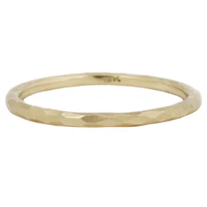 Faceted Gold Band