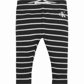 Famous Calvin Klein Rib Stripe Legging Black Stripe Pioneer