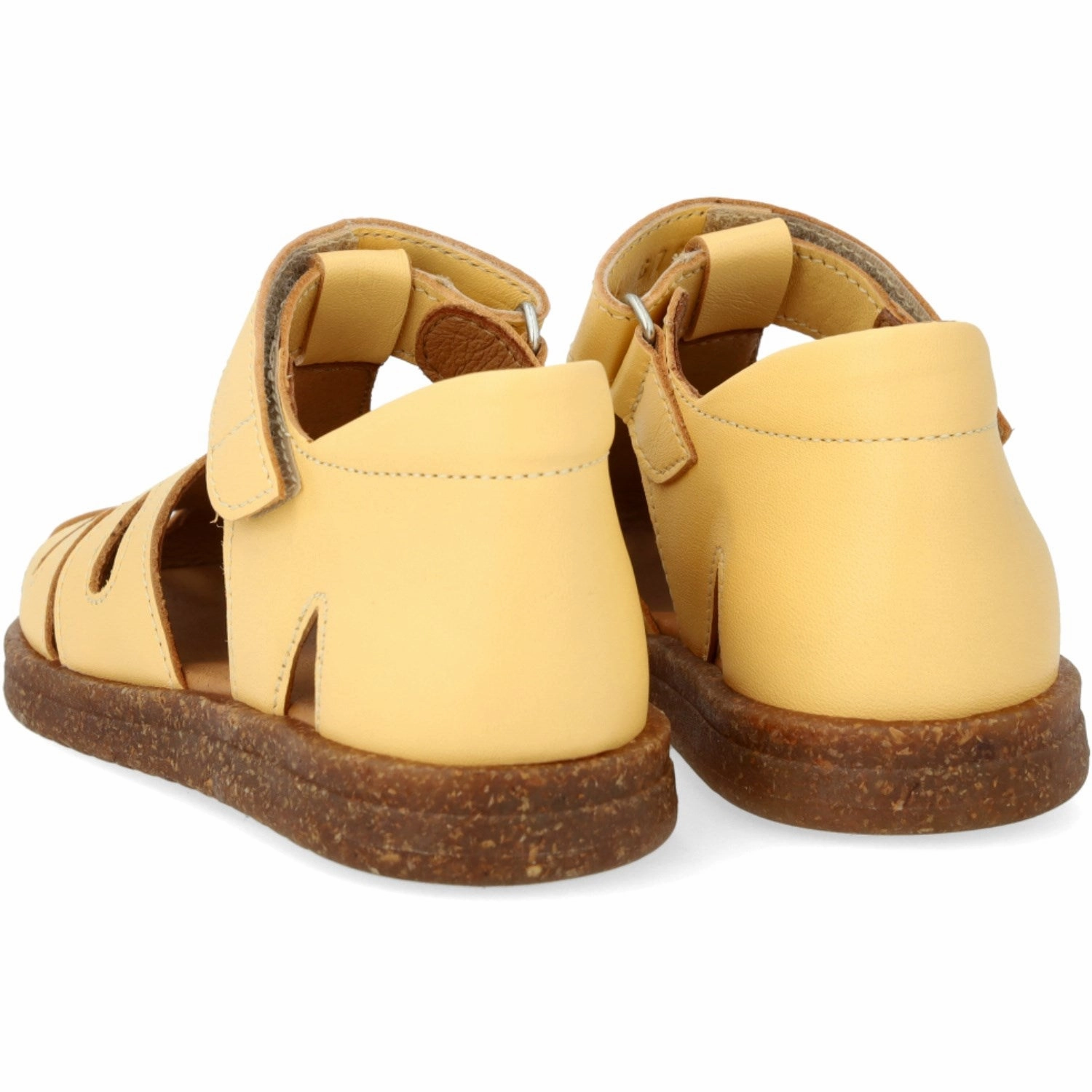 Fashion shoes Angulus Mellow Yellow/Pineapple Glitter Leather Heart Sandal with Sparkling Glitter Heart