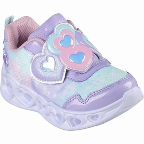 Fashion Skechers Heart Lights Heart Top Sneakers Lavender Supremacy