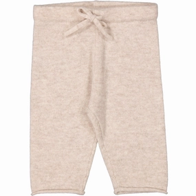 Fashionable MarMar Cashmere Sand Melange Powy Knit Pants Bold