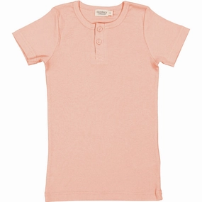 Fashionable MarMar Modal Fine Rib Soft Coral T-shirt Ethereal