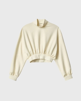 Felpa Corta Dolcevita In Modal Con Stampa Rigonfiante galxboy new arrivals new arrivals elbise lily rose shein new arrivals tops blouses