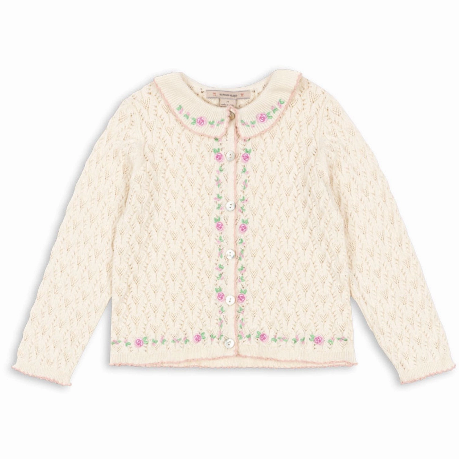 Finest Konges Sljd Cream Off White Rosier Cardigan Trendy