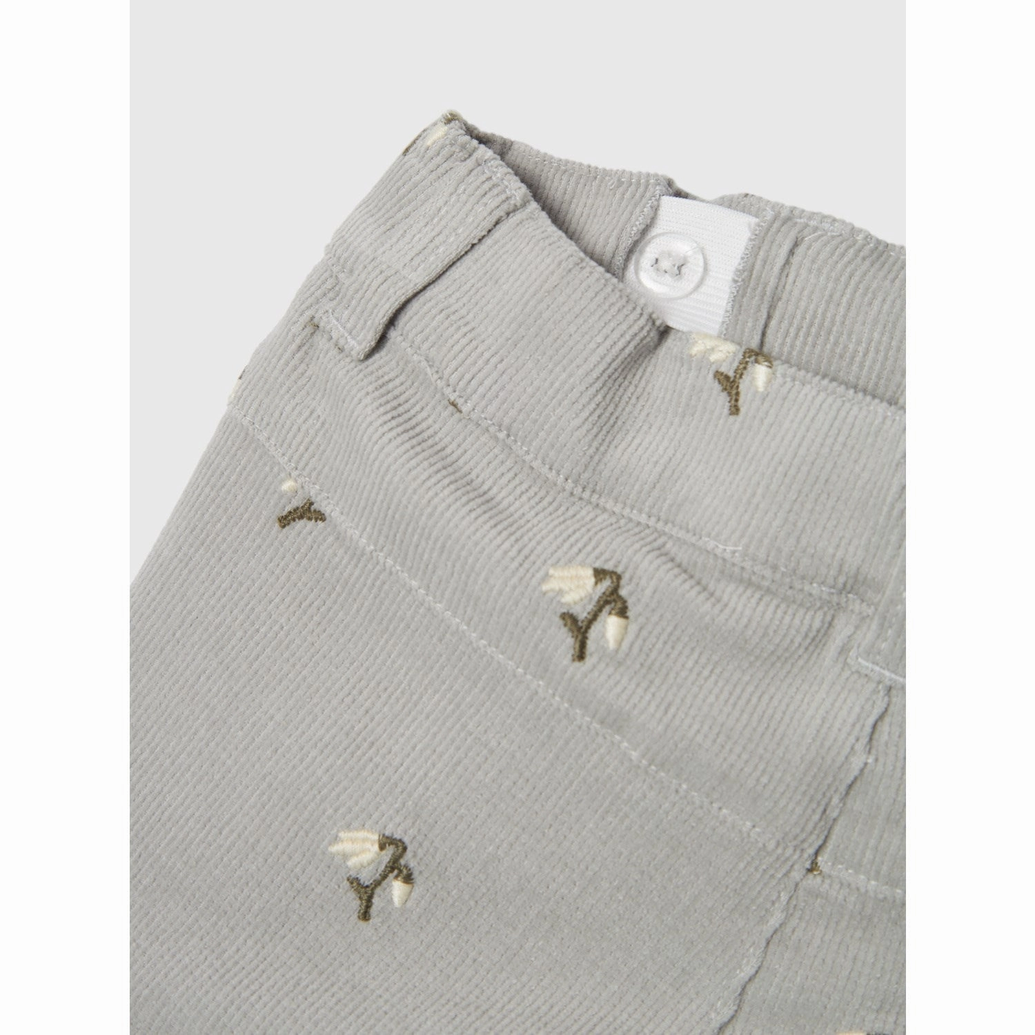 Finest Lil'Atelier Mirage Gray Bella Baggy Coduroy Pants
