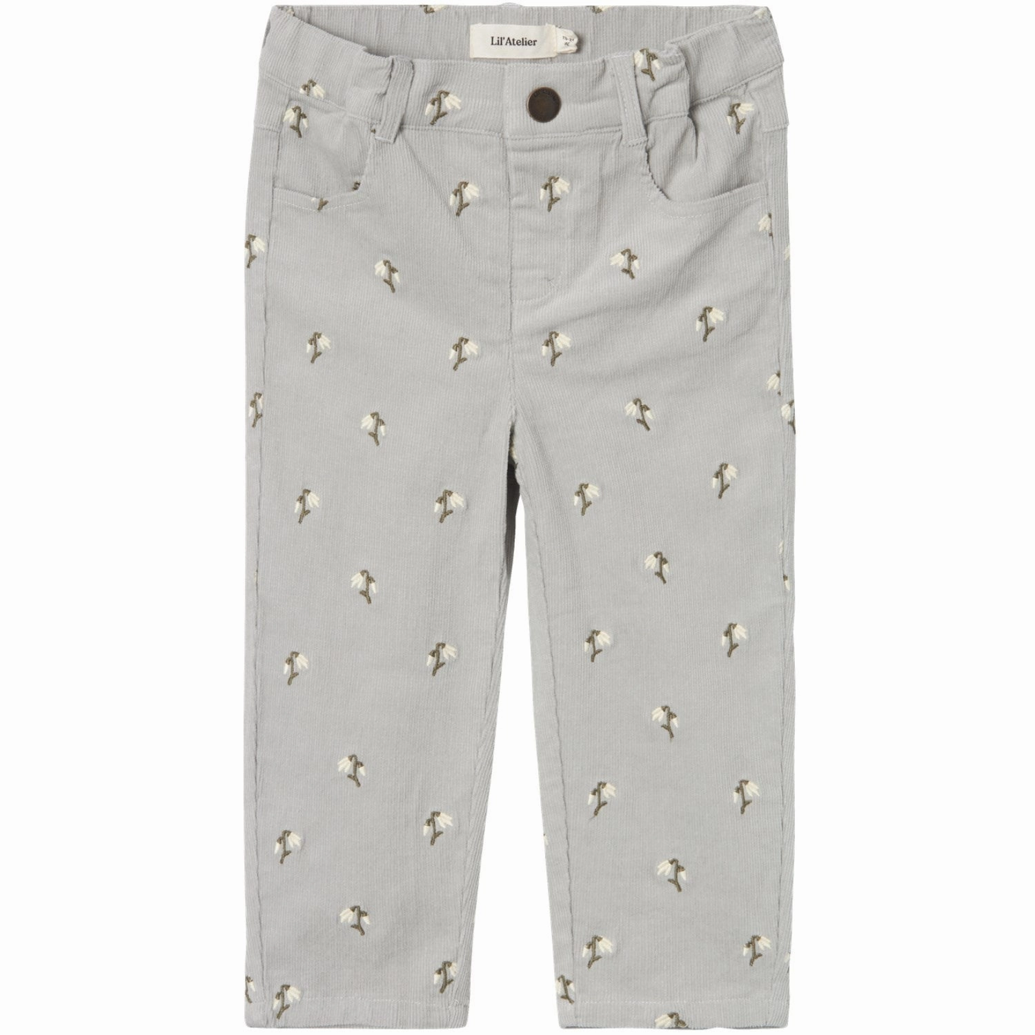 Finest Lil'Atelier Mirage Gray Bella Baggy Coduroy Pants Formal