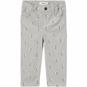 Finest Lil'Atelier Mirage Gray Bella Baggy Coduroy Pants Formal