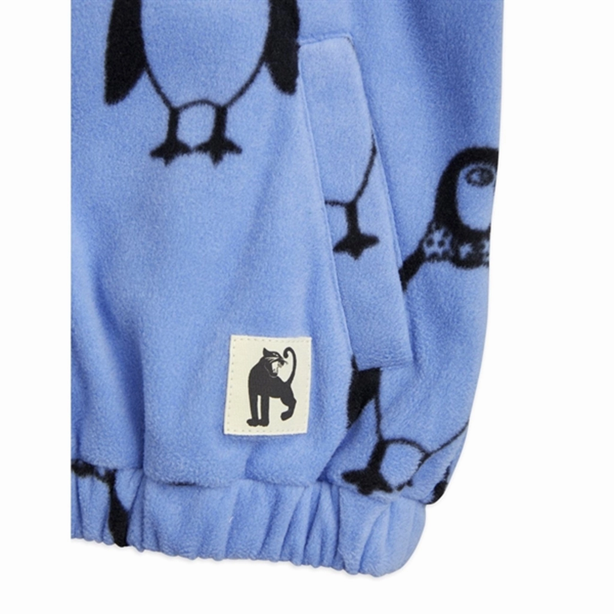 Finest Mini Rodini Penguin Fleece Jacket Blue