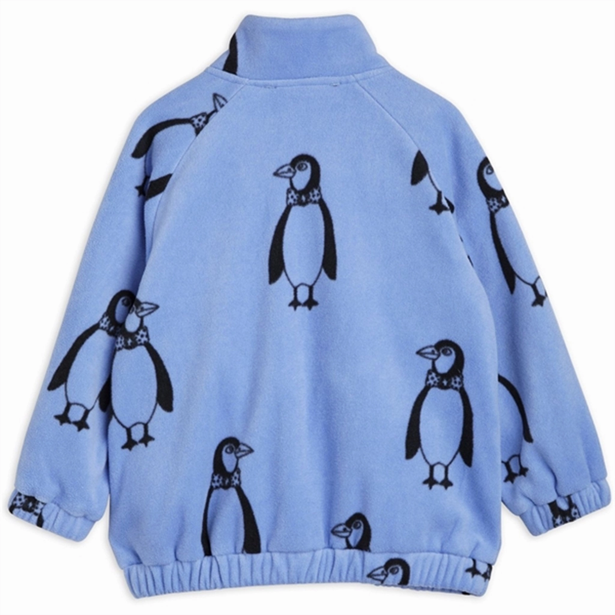 Finest Mini Rodini Penguin Fleece Jacket Blue