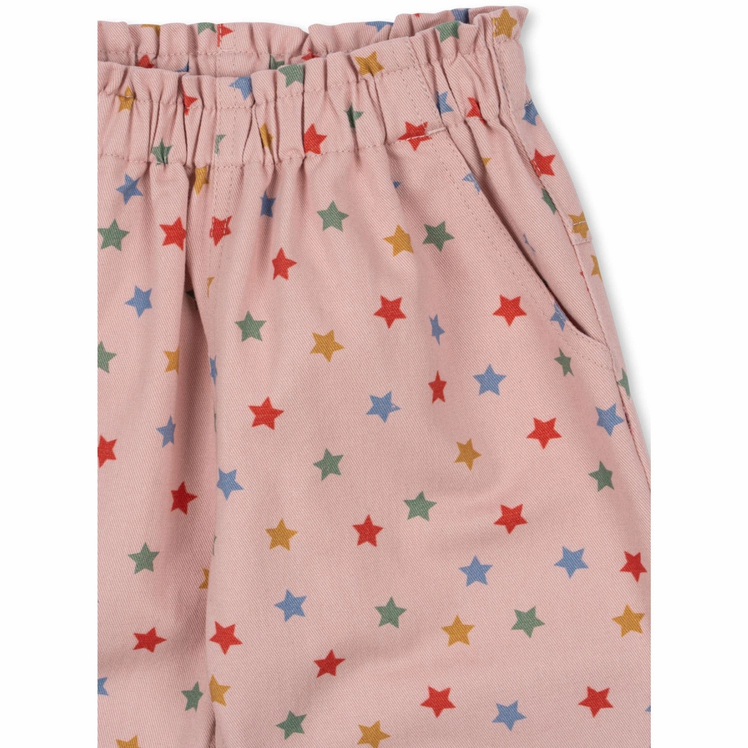Fitted Konges Sljd Estrella Rosa Fen Frill Pants Gots