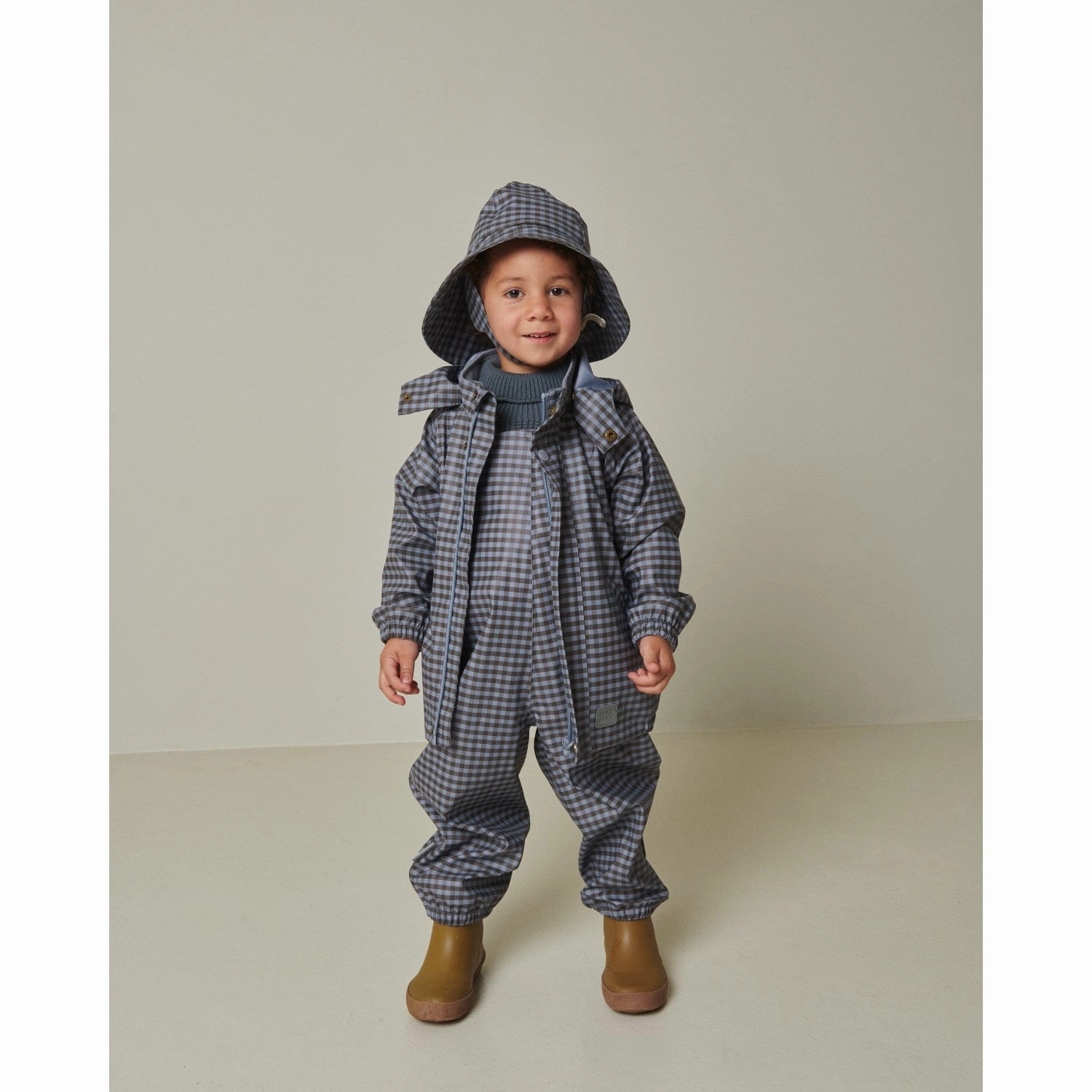 Fitted MarMar Rainwear Espresso Check Oddy Set