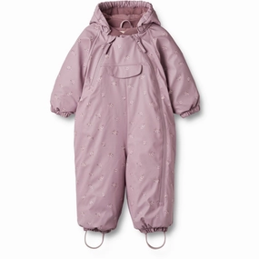 Fitted Wheat Soft Lilac Flowers Wintersuit Evig Stretchy