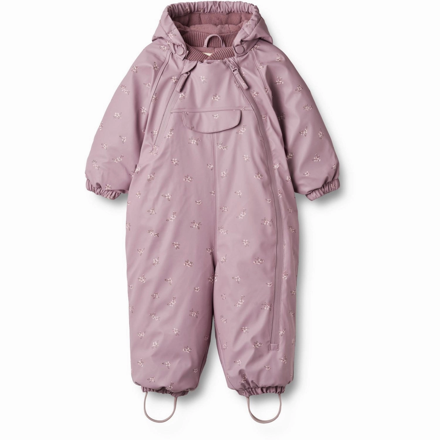 Fitted Wheat Soft Lilac Flowers Wintersuit Evig Stretchy