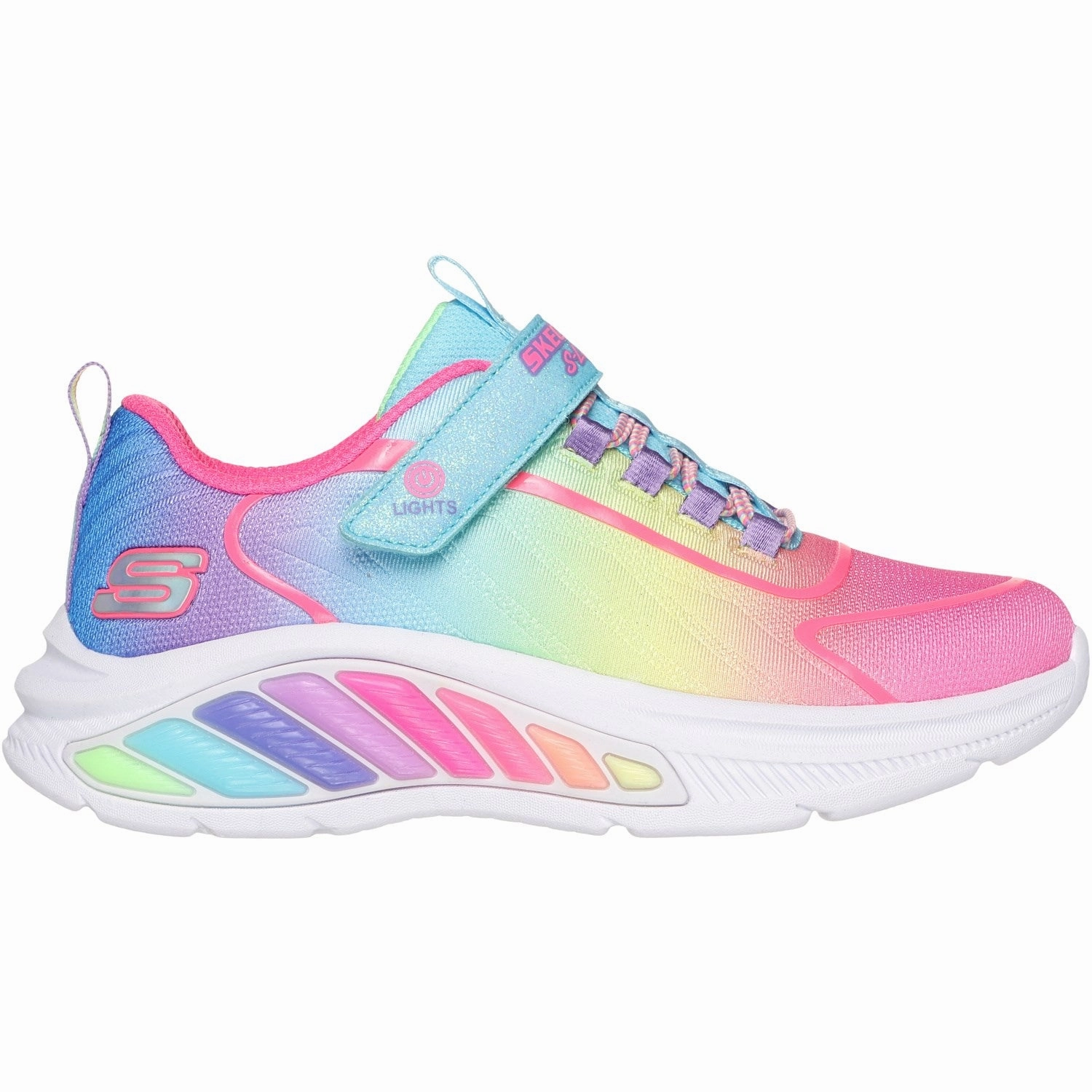 Flats Skechers Turquoise Rainbow Cruisers